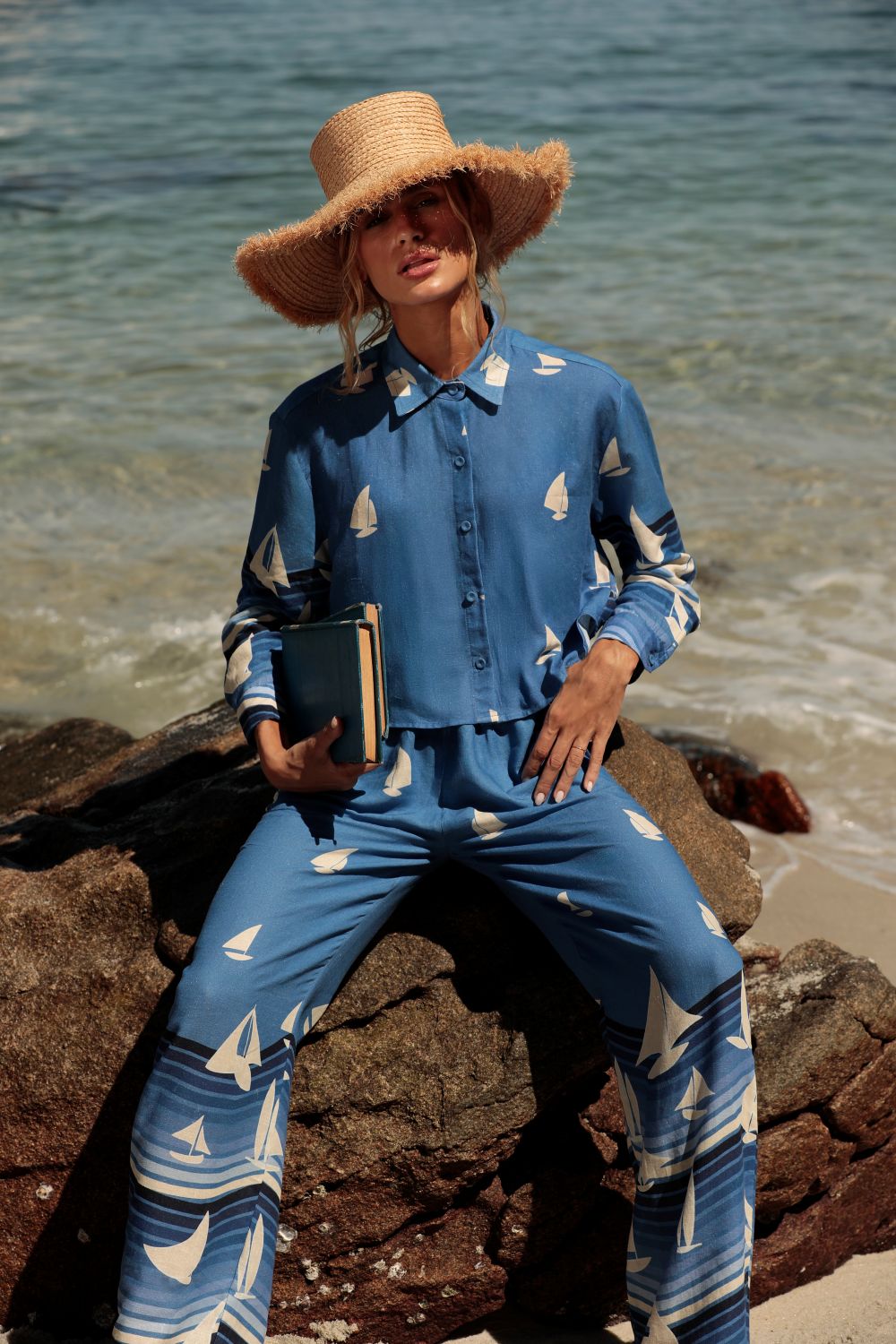 Shirt Cropped Barcos