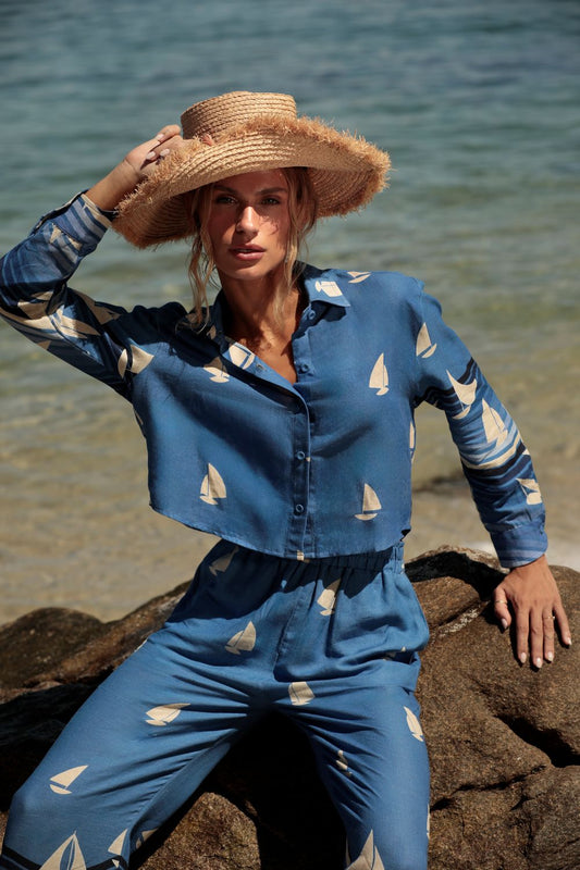 Shirt Cropped Barcos