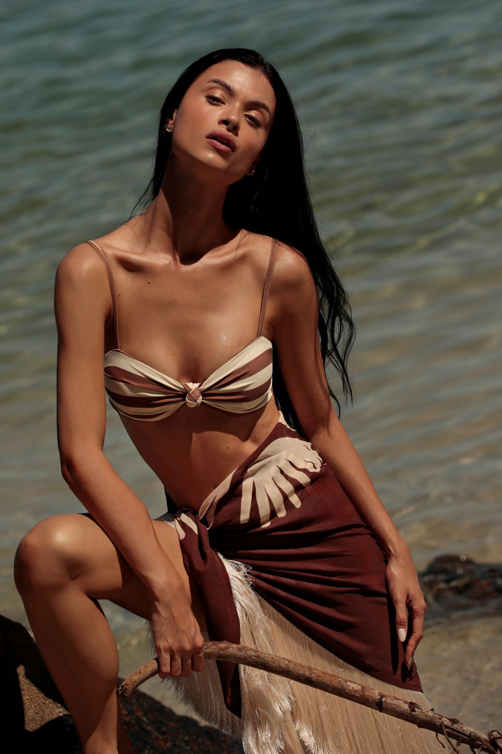 Sarong Fringes Leque