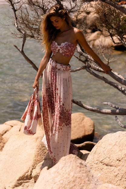 Skirt Menorca Paisley Cherry