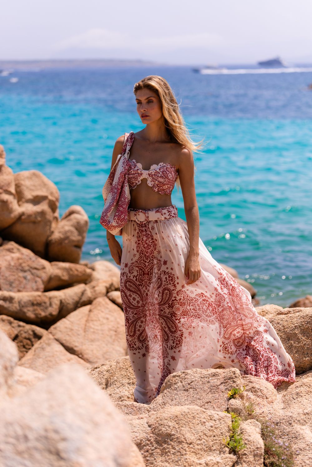 Skirt Menorca Paisley Cherry