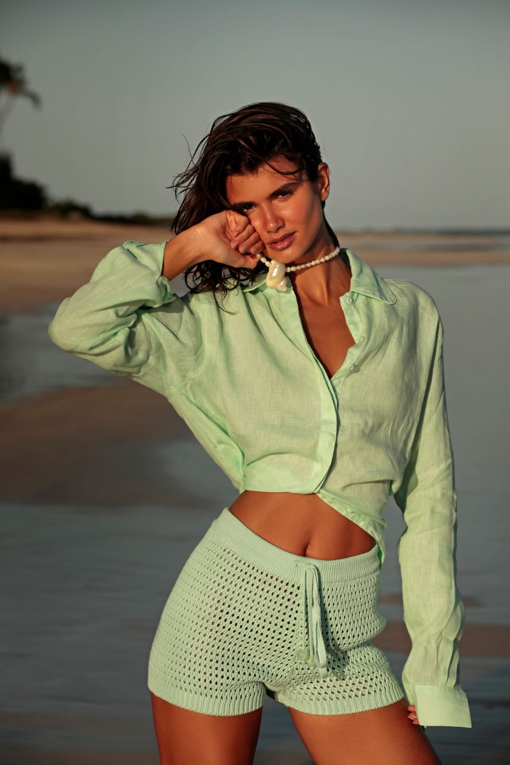 Shorts Tricot Acqua