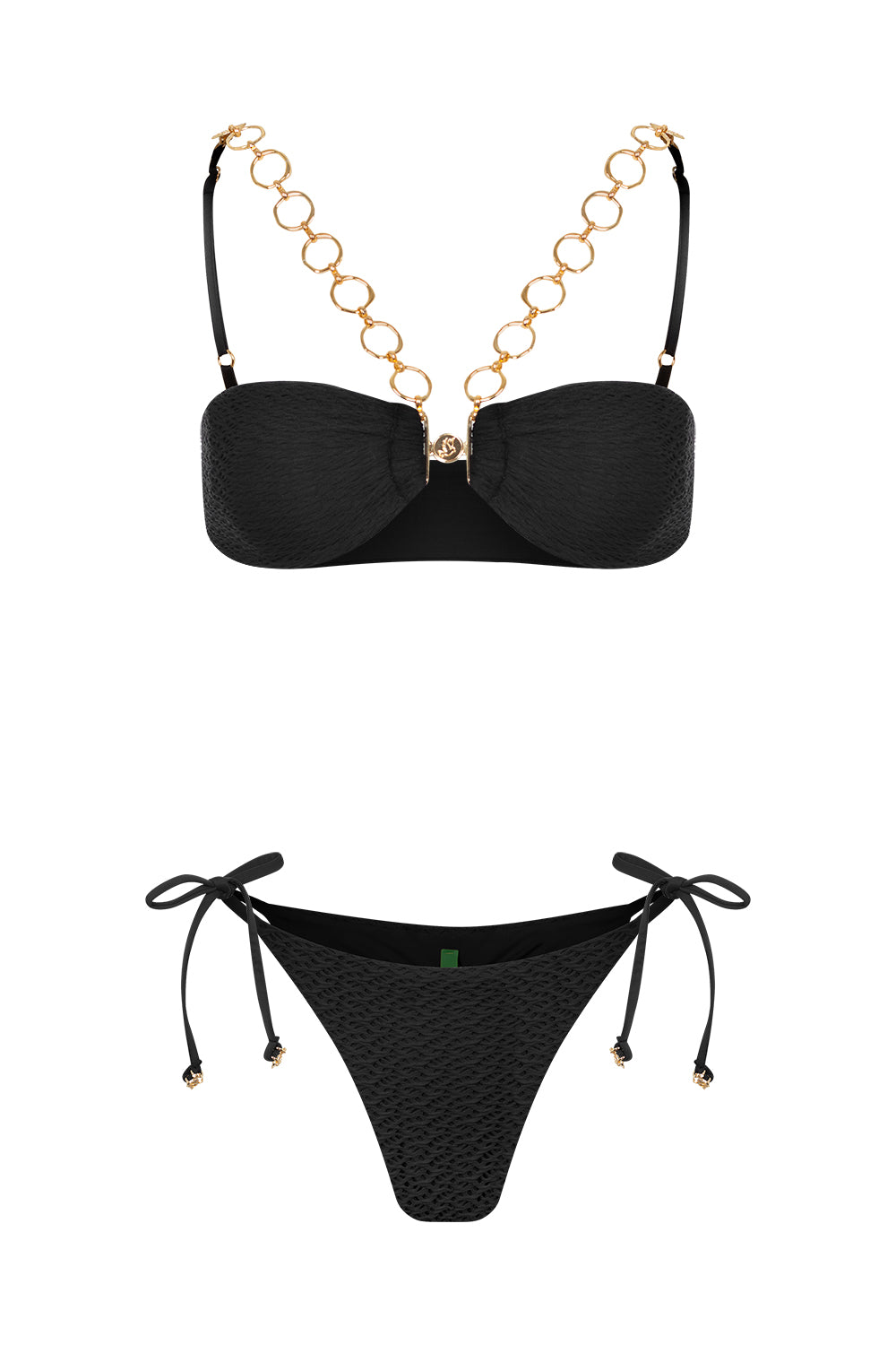 Serena Black Crochet Bikini Bottom