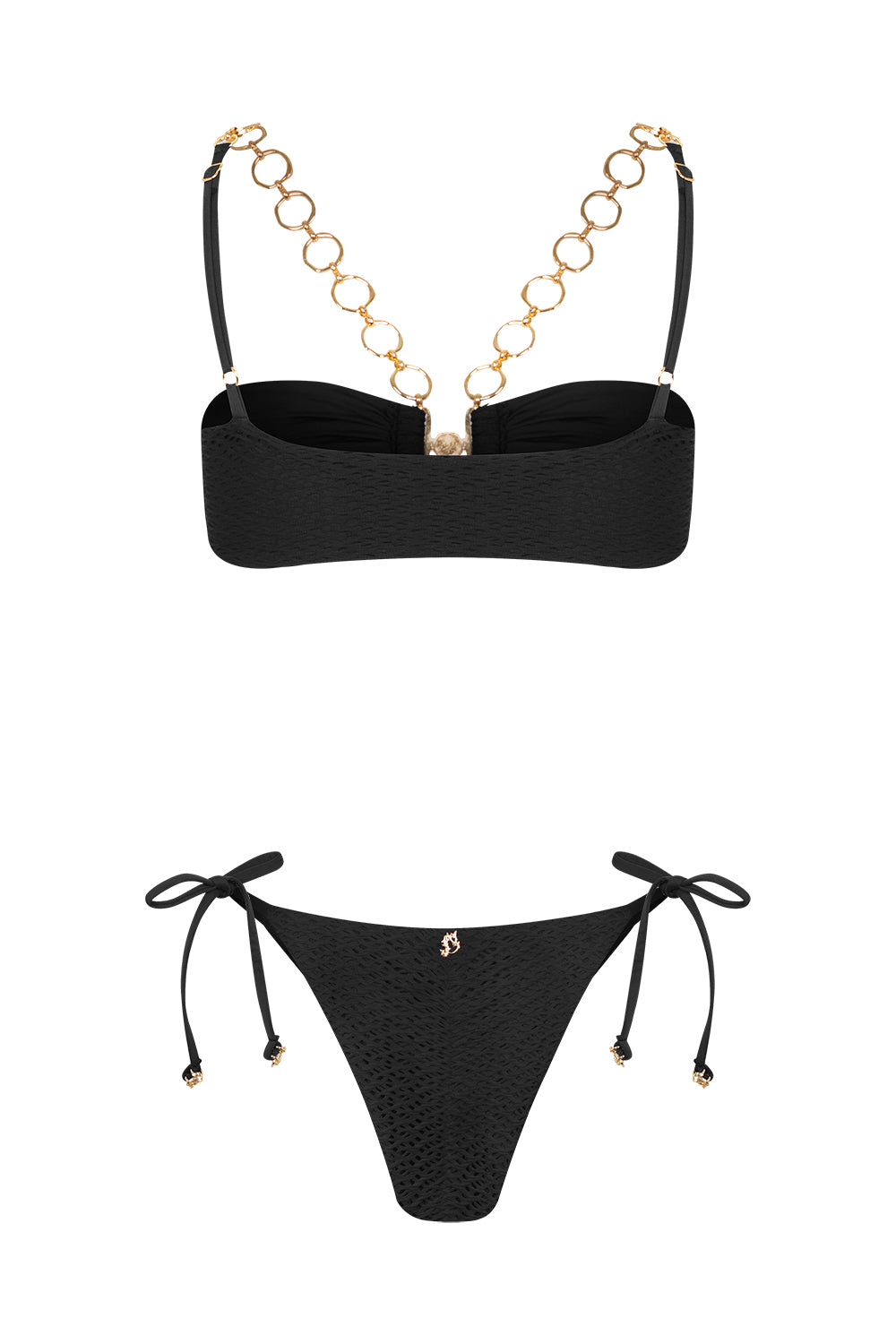 Serena Black Crochet Bikini Bottom