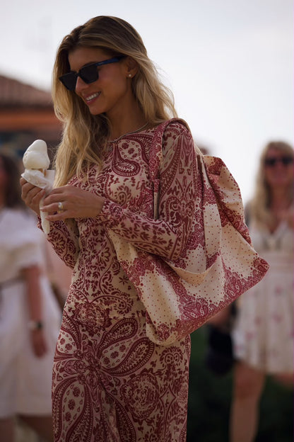 Dress Ios Paisley Cherry